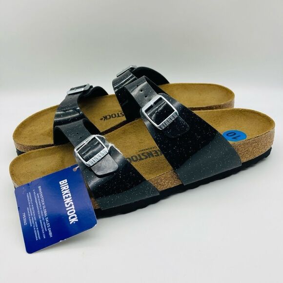NWT Birkenstock Arizona Patent Leather Sandals 41/265/10 Germany - Picture 4 of 11